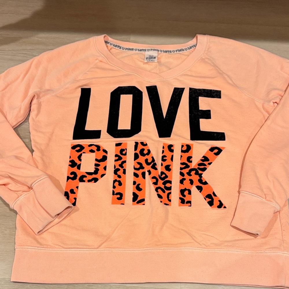PINK Victoria's Secret Peach Love Sweater